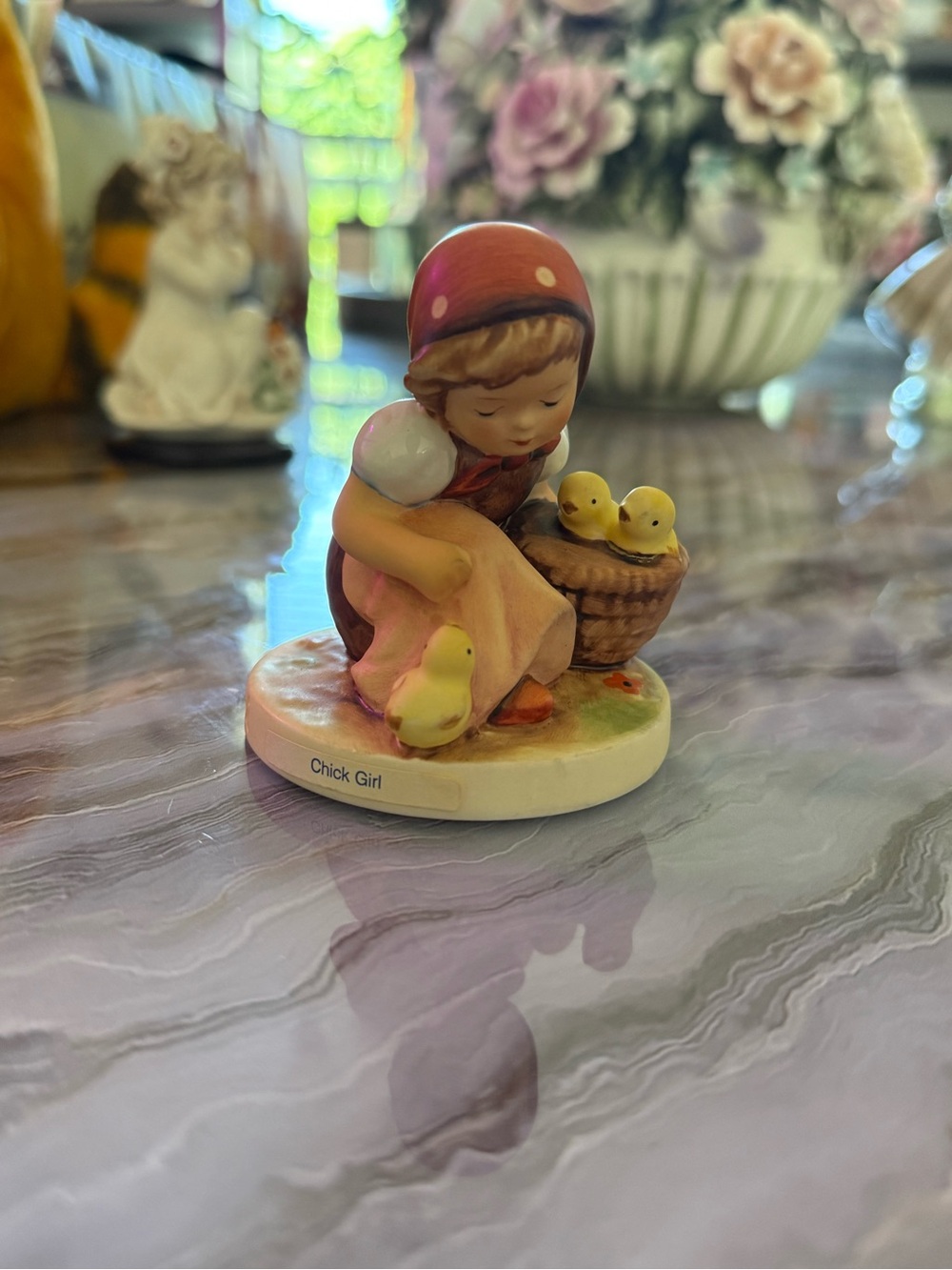 Hummel goebel hand signed by artist chick girl figure